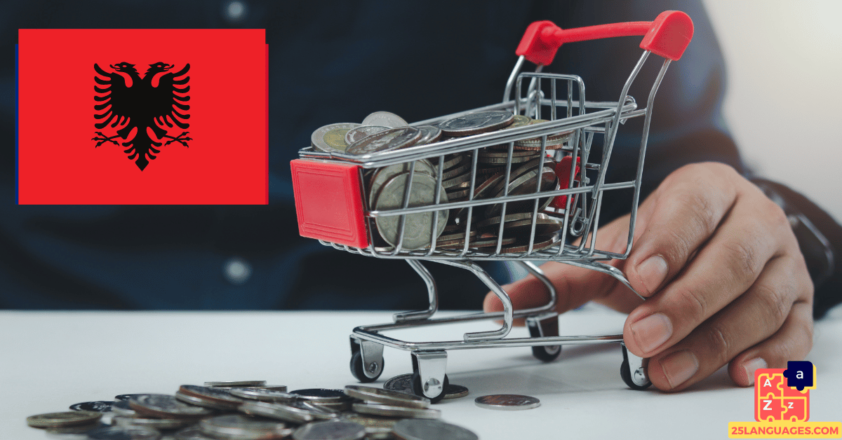 تعلم الألبانية - مفردات التجارة