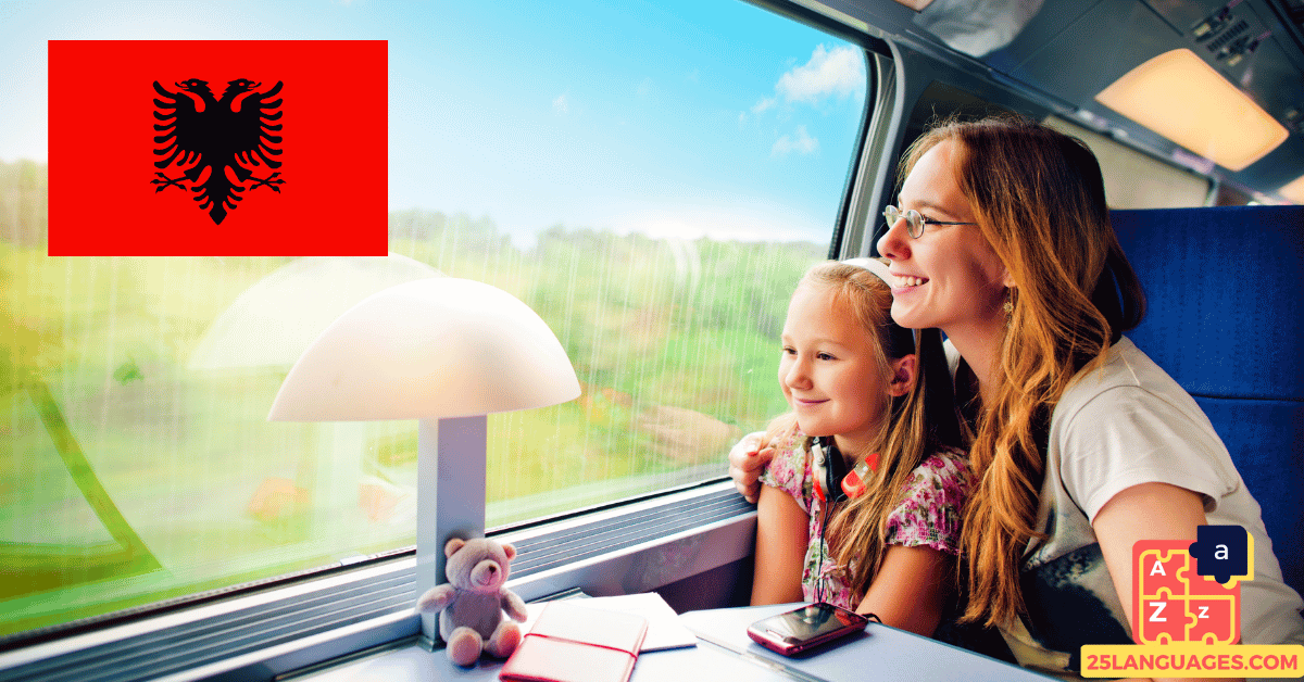 Apprendre l'albanais - phrases dans le train