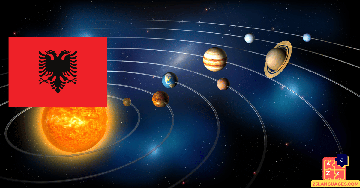 Learn Albanian - Planets of the Solar System