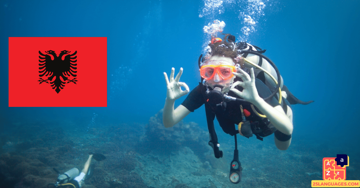 Learn Albanian - Swimming and Diving Tools