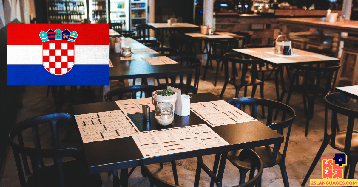 Learn Croatian - Cafe Vocabulary