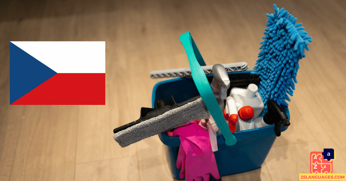 Learn Czech - Cleaning Tools