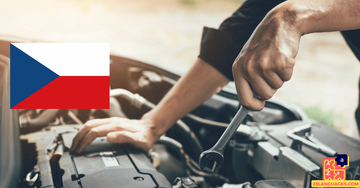 Learn Czech - Mechanic Tools