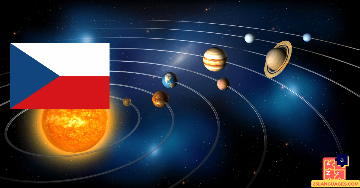Learn Czech - Planets of the Solar System