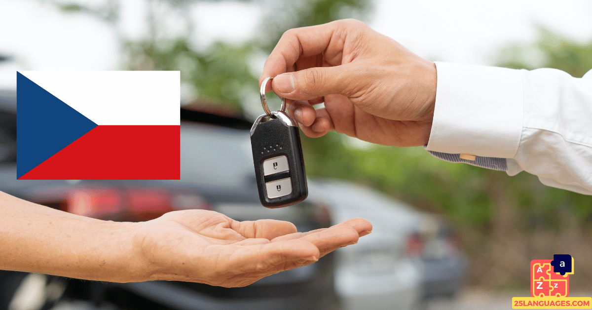 Apprendre le tchèque - Vocabulaire de location de voiture