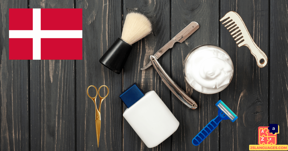 Learn Danish - Barber Tools