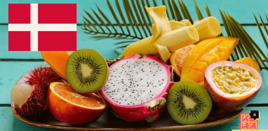 Learn Danish- Fruits