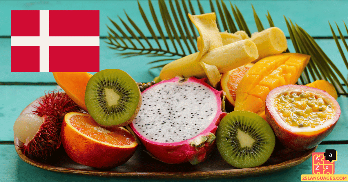 Learn Danish- Fruits
