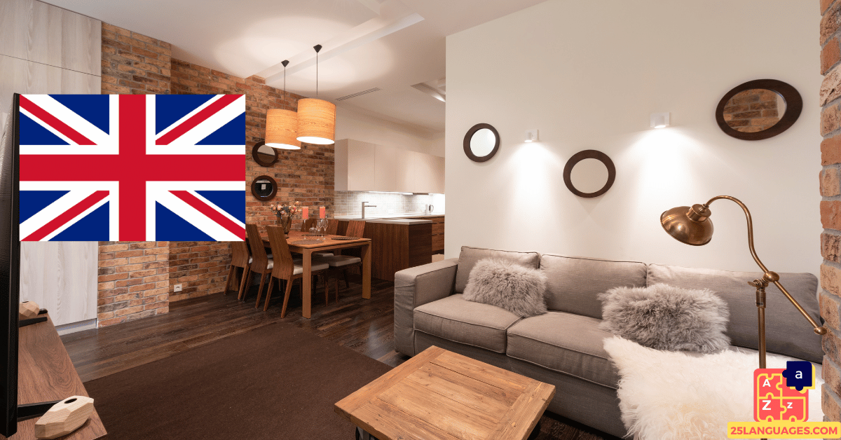 Apprendre l'anglais - Meubles de maison