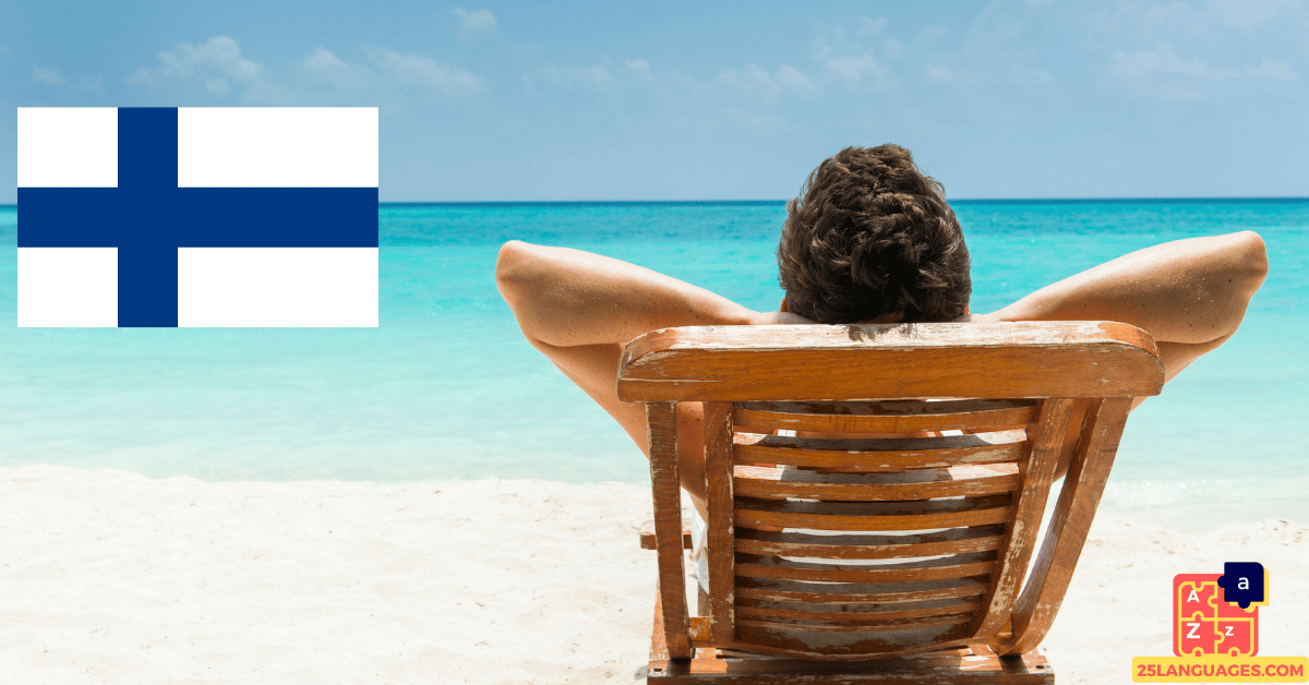 Learn Finnish - Beach Vocabulary