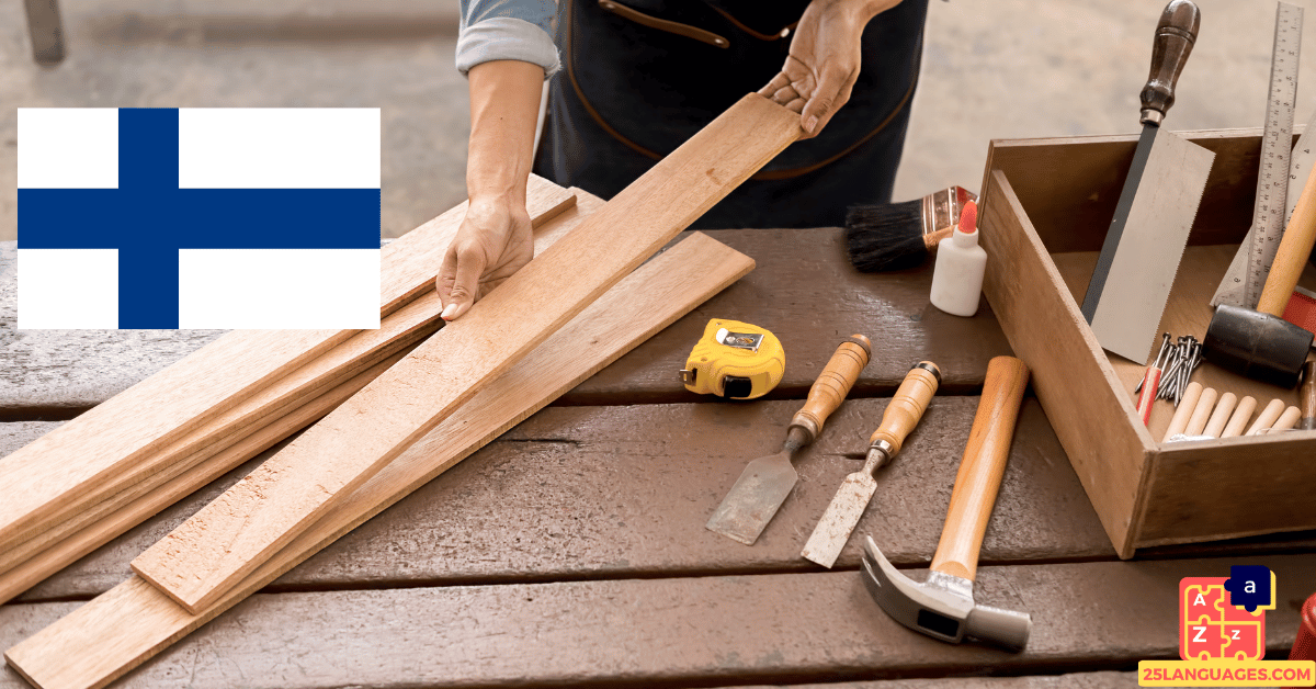 Learn Finnish - Carpenter Tools