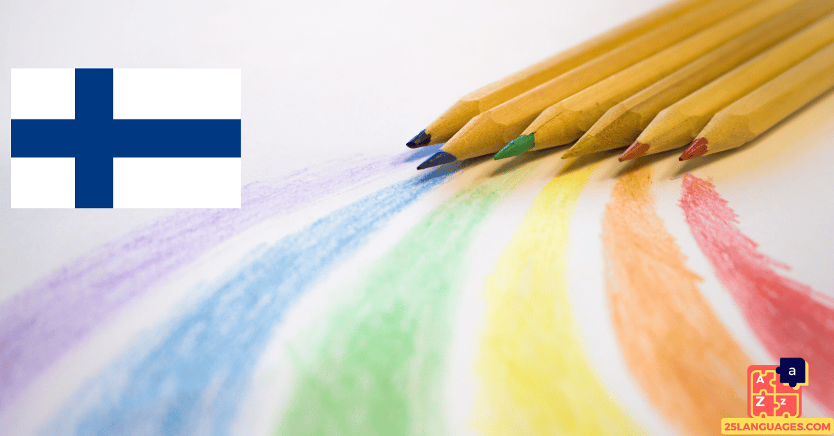 Learn Finnish - Color Vocabulary