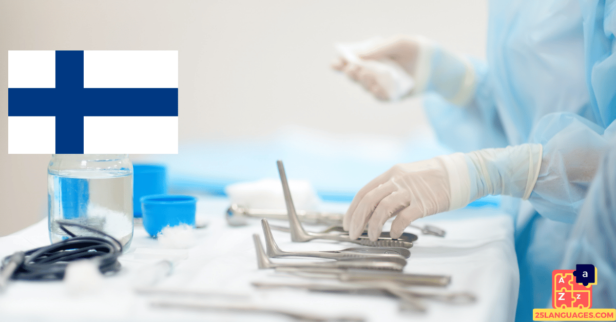 Learn Finnish - Doctor's Tools