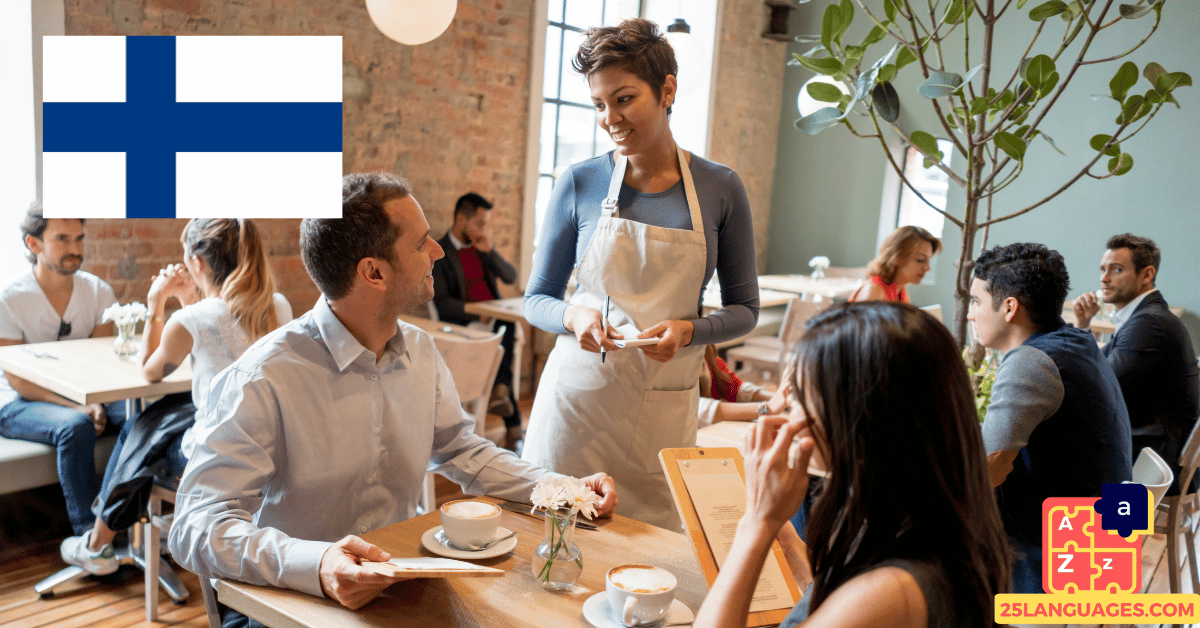 Learn Finnish - Phrases At the restaurant/cafe
