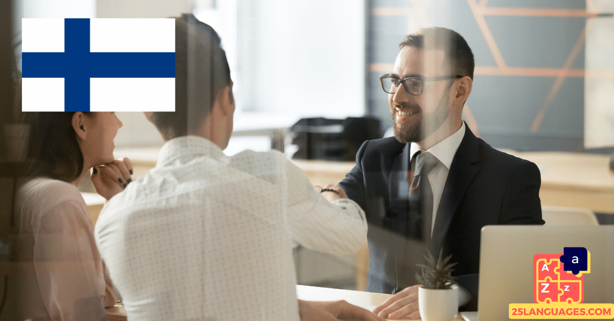 Learn Finnish - Phrases in the bank