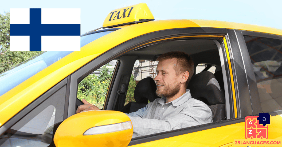 Learn Finnish - Phrases In a taxi