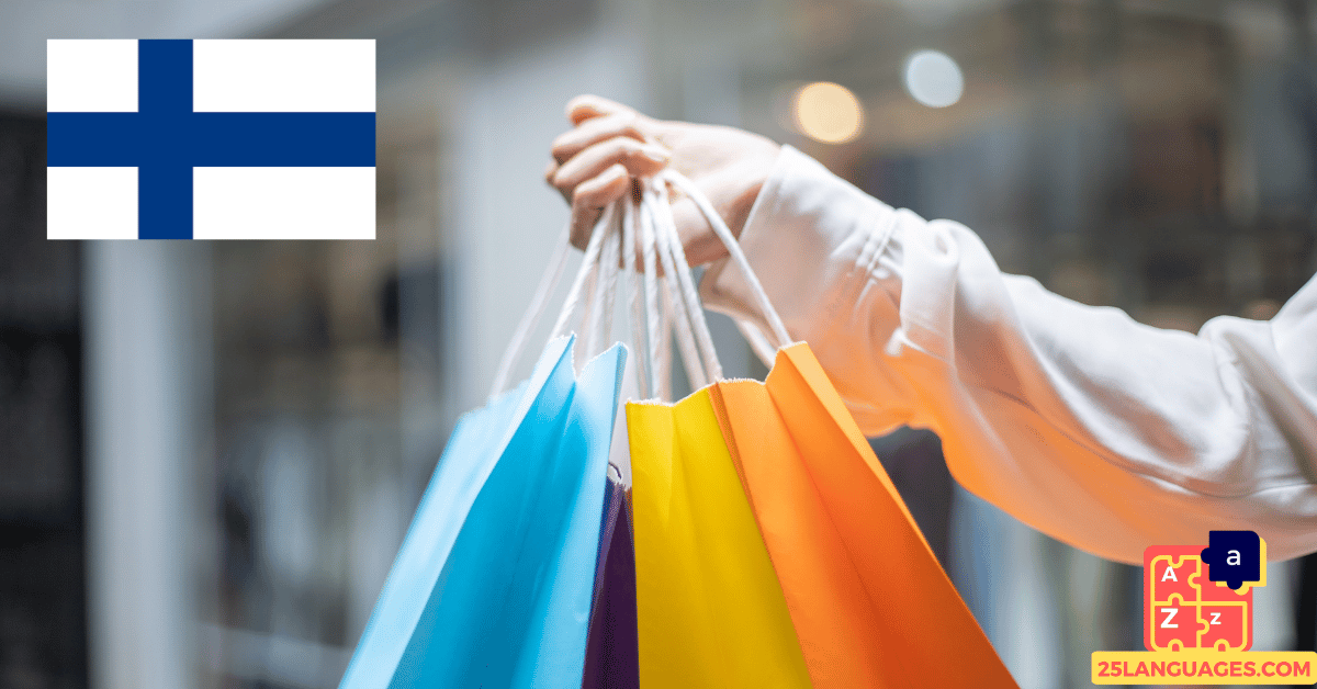 Learn Finnish - Phrases for General shopping