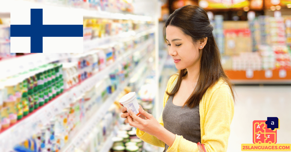 Learn Finnish - Phrases for Grocery shopping