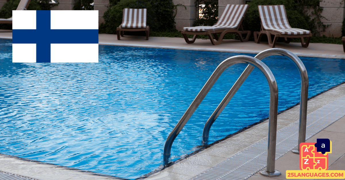 Learn Finnish - Phrases At the swimming pool