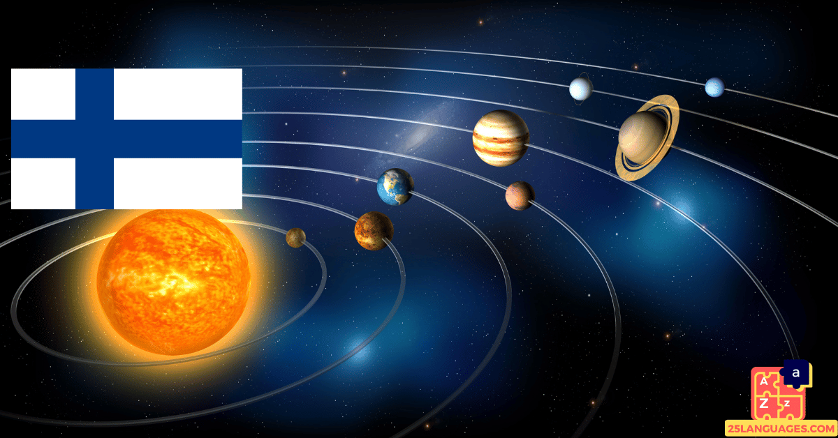 Learn Finnish - Planets of the Solar System