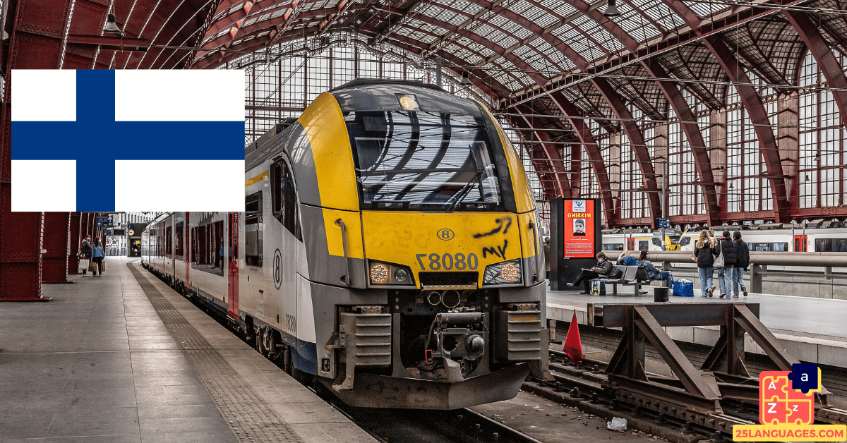 Apprendre le finnois - À la gare