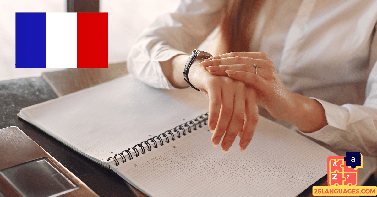 تعلم الفرنسية - عبارات لمعرفة الوقت