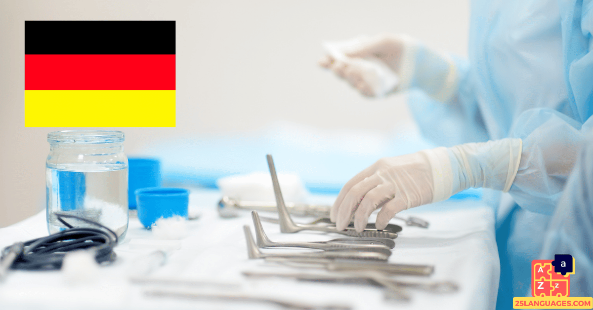 تعلم الألمانية - أدوات الطبيب