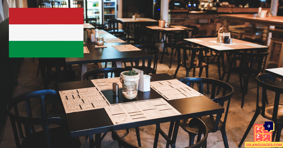 Learn Hungarian - Cafe Vocabulary