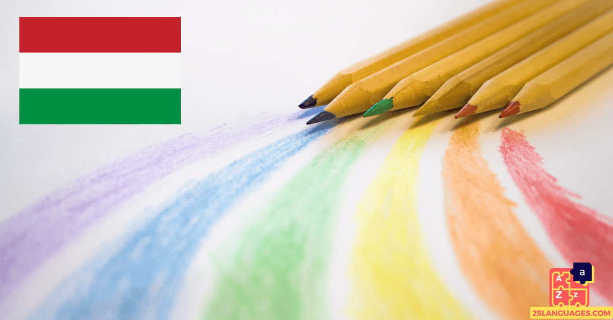 Learn Hungarian - Color Vocabulary