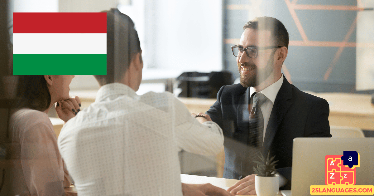 Learn Hungarian - Phrases in the bank