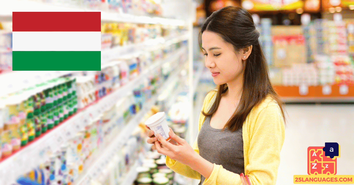 تعلم الهنغارية - عبارات للتسوق من البقالة