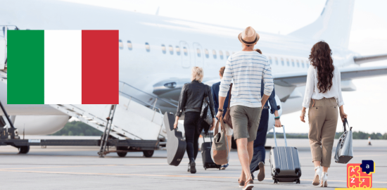 Apprendre l'italien - En avion