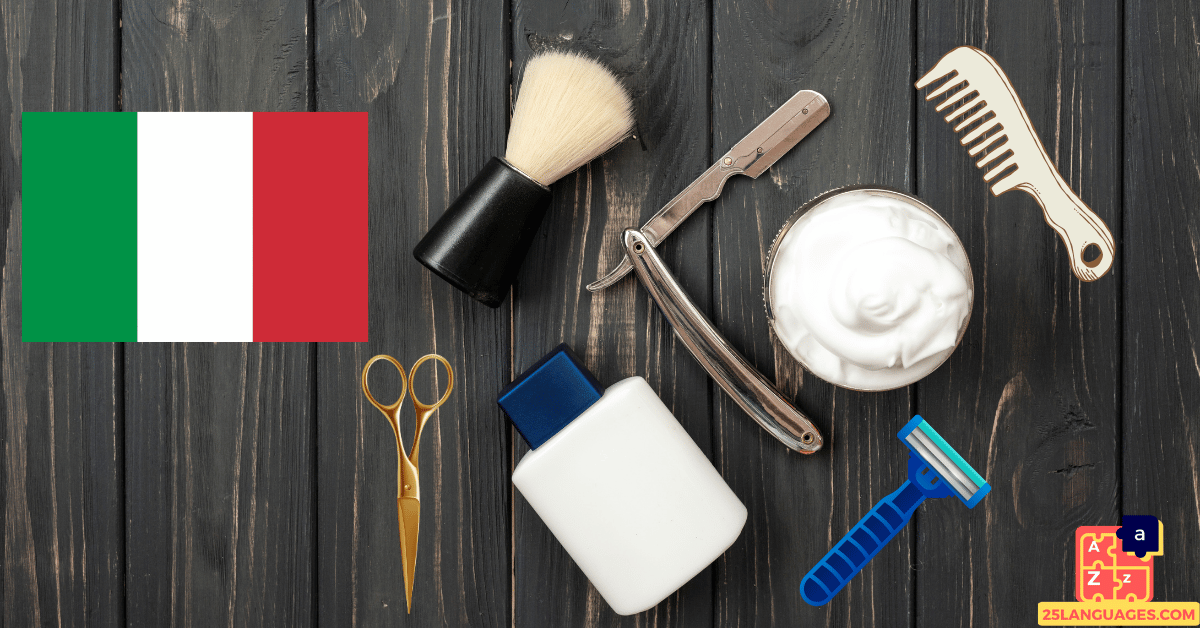 Apprendre l'italien - Outils de barbier