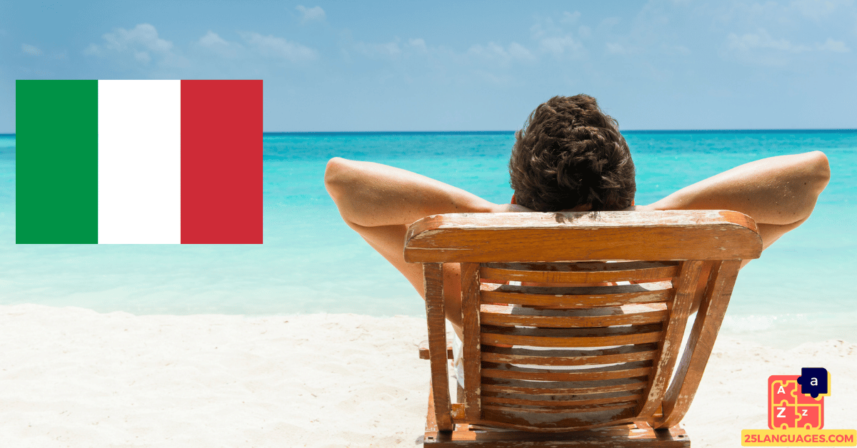 Apprendre l'italien - Vocabulaire de la plage