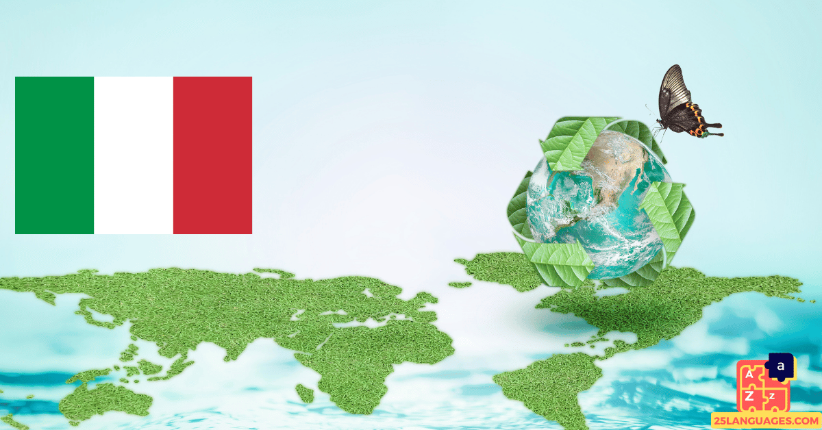 Apprendre l'italien - Vocabulaire de l'environnement
