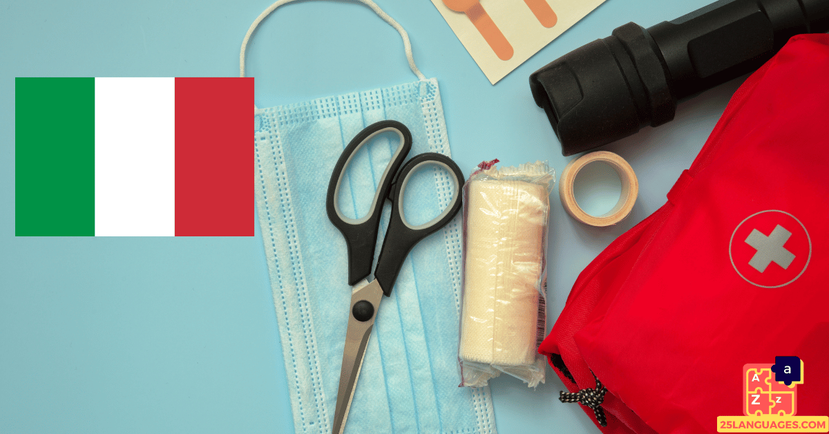 Apprendre l'italien - Premiers secours