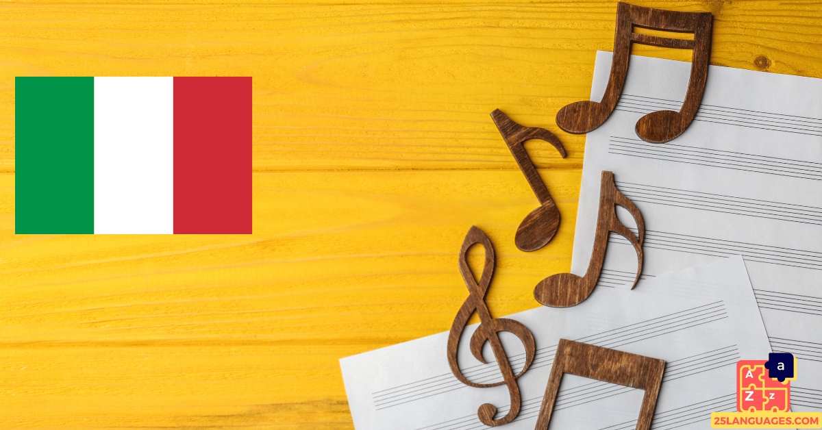 Apprendre l'italien - Vocabulaire musical