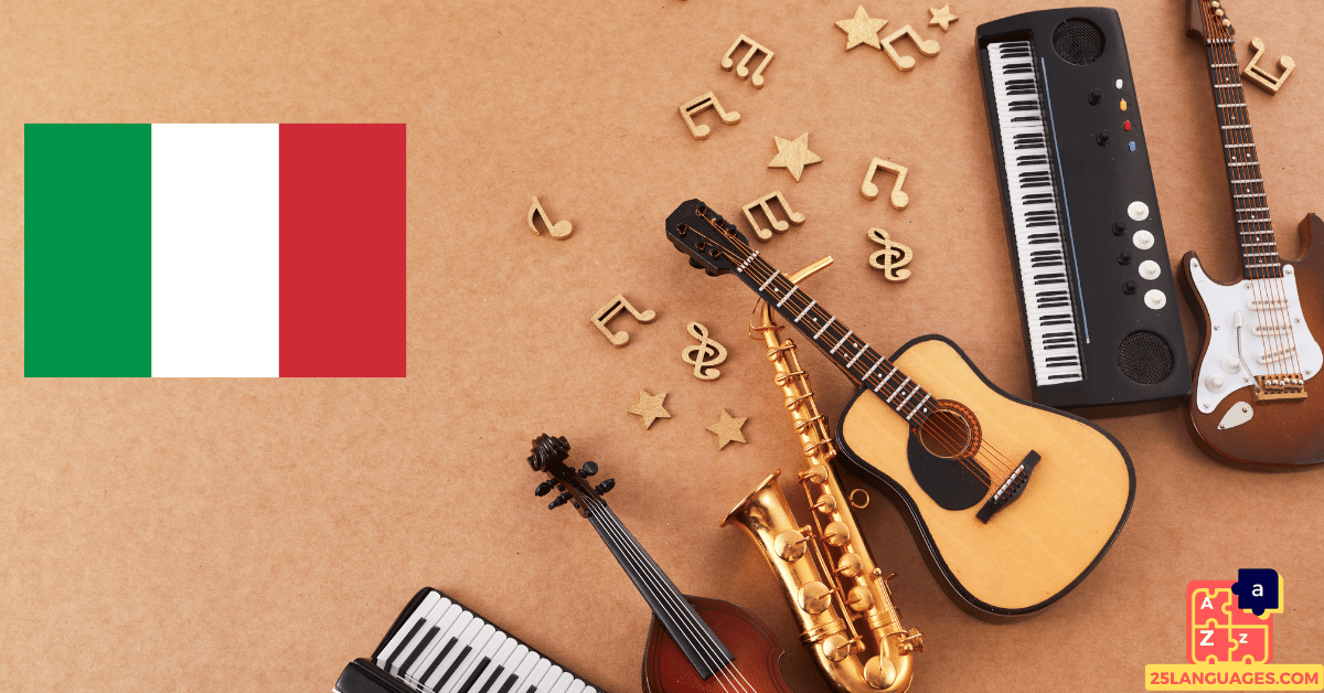 Apprendre l'italien - Instruments de musique