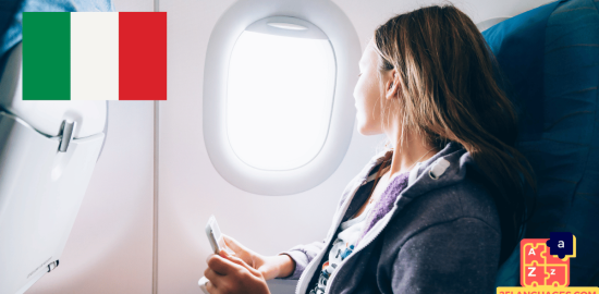 Apprendre l'italien - phrases dans l'avion