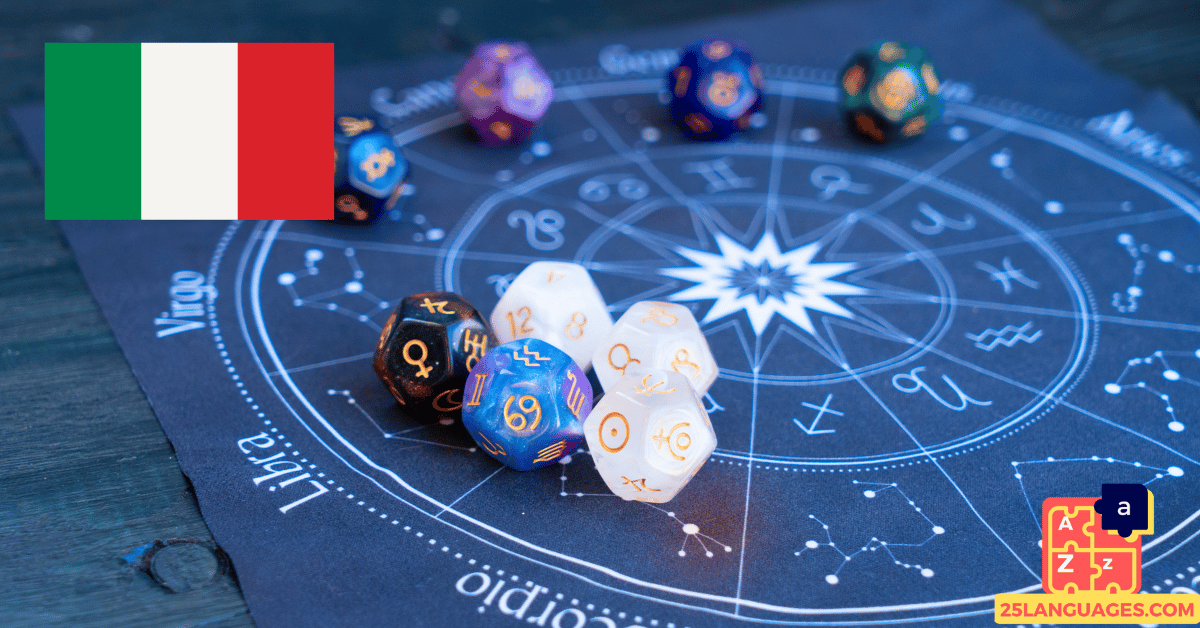 Apprendre l'italien - phrases pour horoscopes personnels