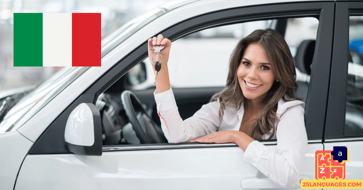 Apprendre l'italien - Phrases pour acheter une voiture