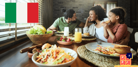 Apprendre l'italien - phrases pour conversations en famille