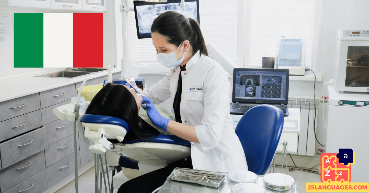 Apprendre l'italien - phrases chez le dentiste