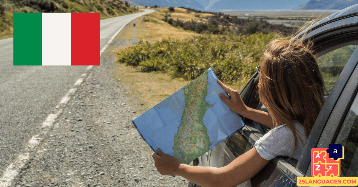 Apprendre l'italien - phrases pour l'itinéraire et la navigation