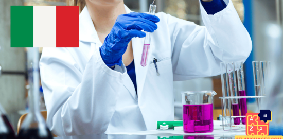 Apprendre l'italien - phrases dans le laboratoire médical