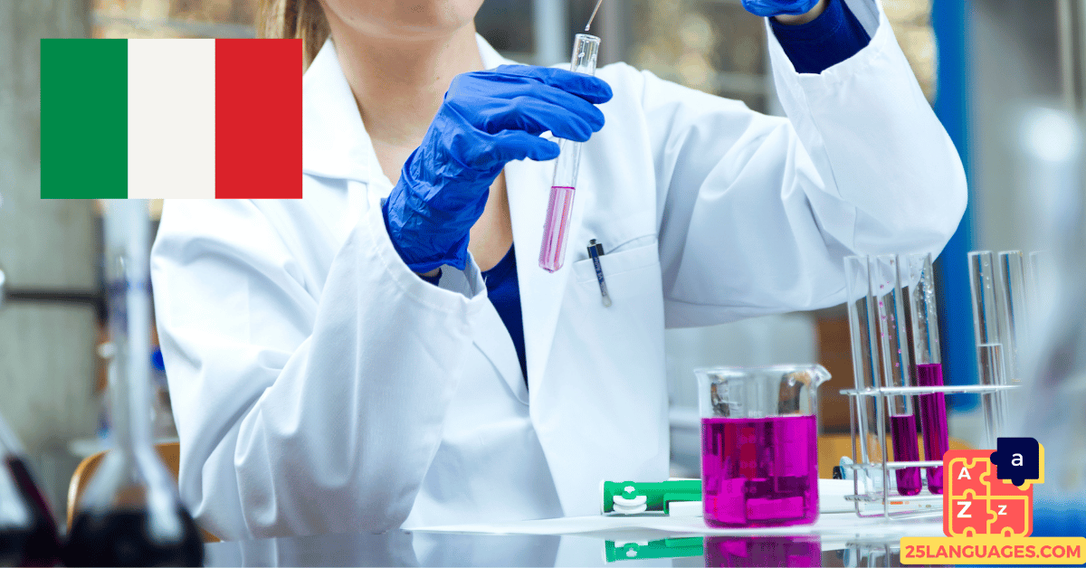 Apprendre l'italien - phrases dans le laboratoire médical