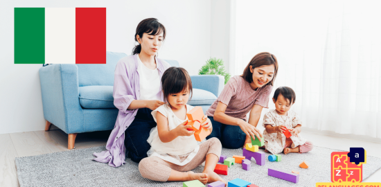 Apprendre l'italien - phrases pour élever des enfants