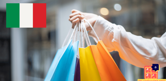 Apprendre l'italien - phrases pour faire du shopping en général