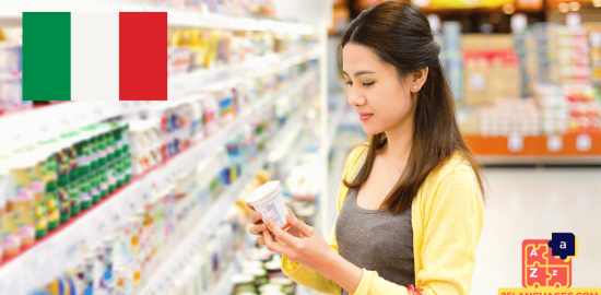 Apprendre l'italien - Phrases pour faire les courses