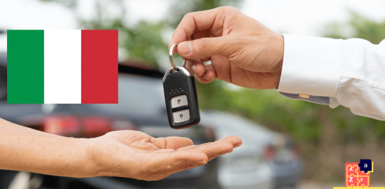 Apprendre l'italien - Vocabulaire de location de voiture